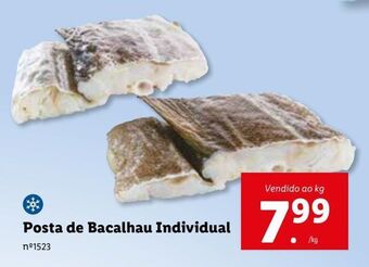 Lidl Posta de bacalhau promoção