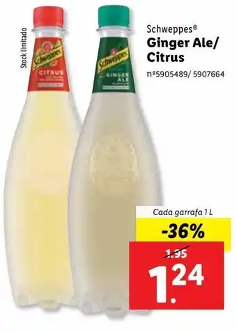 Lidl Refrescos schweppes promoção