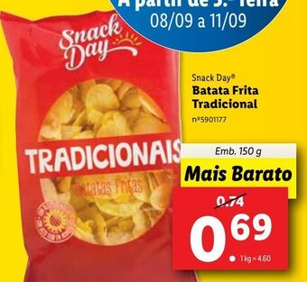 Lidl Batata chips snack day promoção