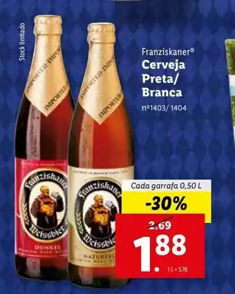Lidl Cerveja franziskaner promoção
