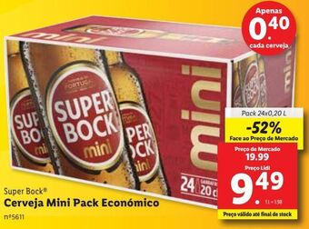 Lidl Cerveja super bock promoção