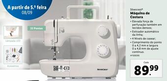 Lidl Máquina de costura silvercrest promoção