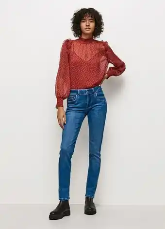 Pepe Jeans Brookes regular fit mid waist jeans promoção