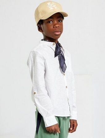Kiabi Camisa com gola mao promoção