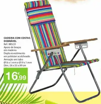 E.Leclerc Cadeira com Costas Dobrável 56x55x99cm promoção