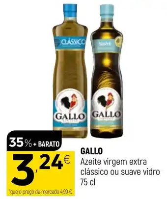 Coviran Gallo Azeite Virgem Extra Clássico ou Suave Vidro 75cl promoção