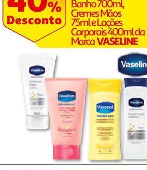 Auchan Gel de banho vaseline promoção