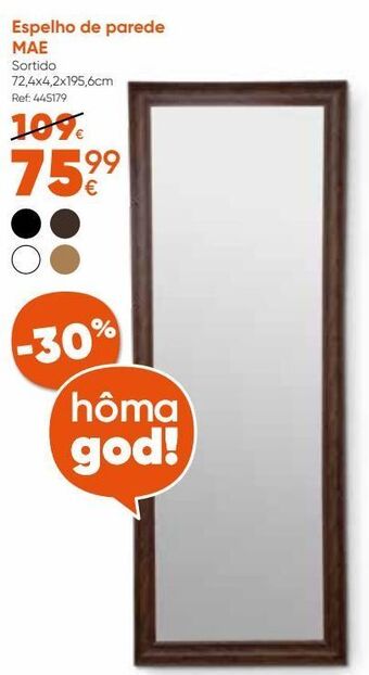 Hôma Espelho de parede promoção