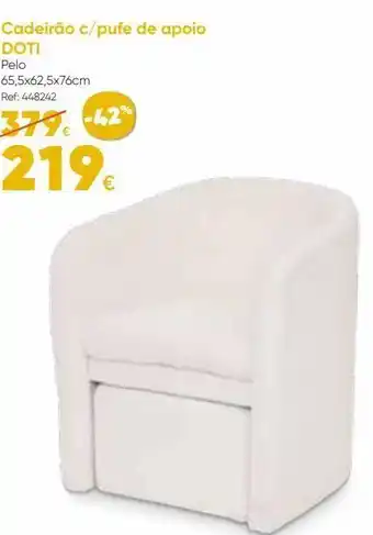 Hôma Cadeirão c/pufe de apoio - doti promoção