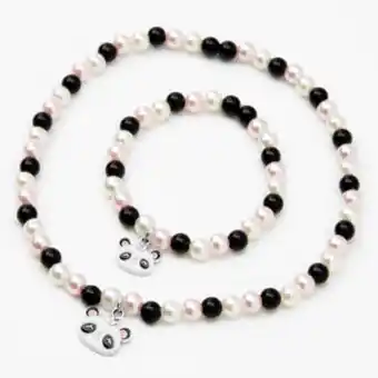 Claire's Claire's club panda pearl beaded stretch bracelets - 2 pack promoção