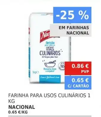 Minipreço Nacional Farinha Para Usos Culinários 1kg promoção