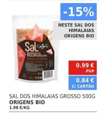 Minipreço Origens Bio Sal Dos Himalaias Grosso 500G promoção