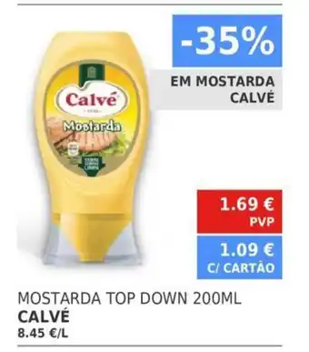 Minipreço Calvé Mostarda Top Down 200ML promoção