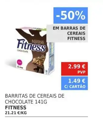 Fitness Barritas De Cereais De Chocolate 141G