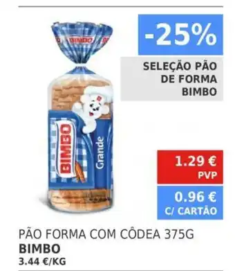 Minipreço Bimbo Pão Forma Com Côdea 375G promoção