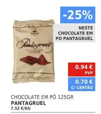 Minipreço Pantagruel Chocolate Em Pó 125GR promoção