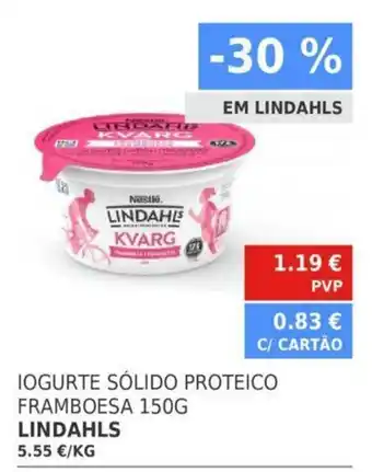 Minipreço Lindahls Iogurte Sólido Proteico Framboesa 150G promoção