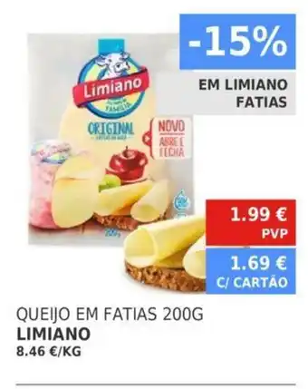 Minipreço Limiano Queijo Em Fatias 200G promoção