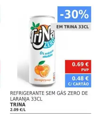 Minipreço Trina Refrigerante Sem Gás Zero De Laranja 33CL promoção