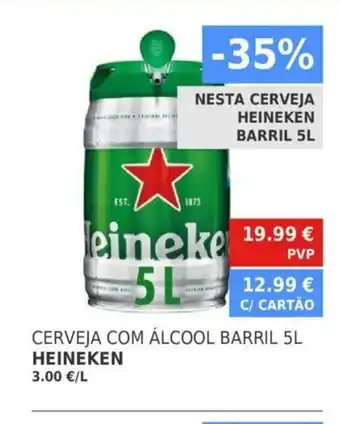 Minipreço Heineken Cerveja Com Álcool Barril 5L promoção