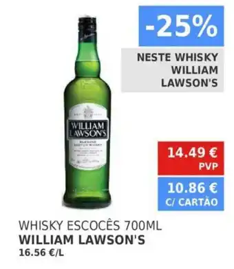 Minipreço William Lawson's Whisky Escocês 700ML promoção