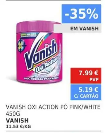 Minipreço Vanish Oxi Action Pó Pink/White 450G promoção