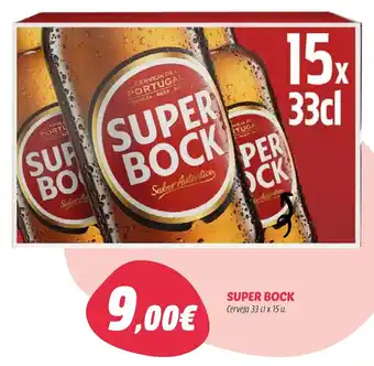 Coviran SUper Bock Cerveja 33cl x 15 u. promoção