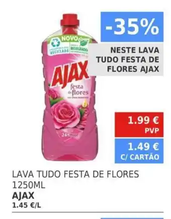 Ajax Lava Tudo Festa De Flores 1250ML