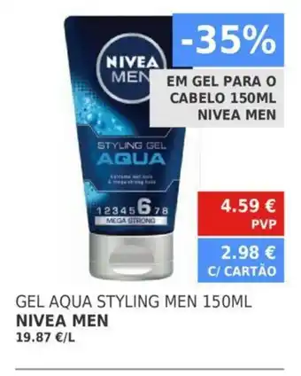 Minipreço Nivea Men Gel Aqua Styling Men 150ML promoção