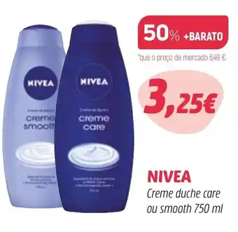 Nivea Creme Duche Care ou Smooth 750ml