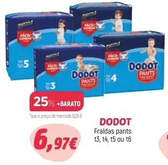 Coviran Dodot Fraldas Pants T3, T4, T5 ou T6 promoção