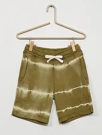 Kiabi Bermudas 'tie and die' em moletão promoção