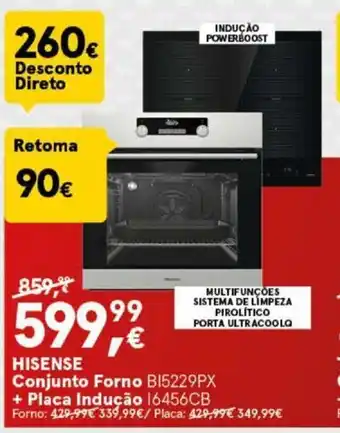Hisense - Conjunto Forno + Placa Inducão