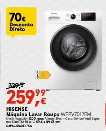 Hisense Máquina Lavar Roupa