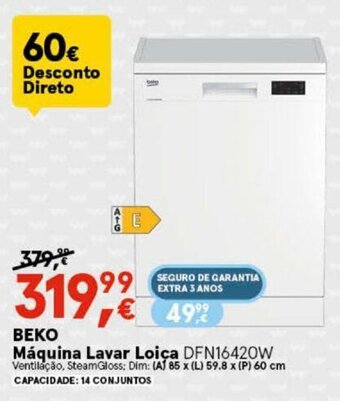 Worten Beko Máquina Lavar Loiça promoção