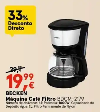 Worten Becken Máquina Café Filtro promoção