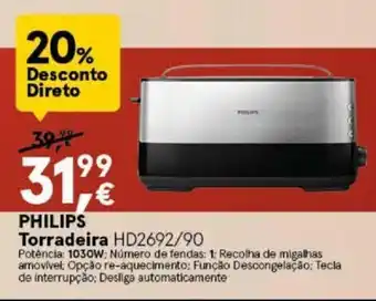 Worten Philips Torradeira promoção