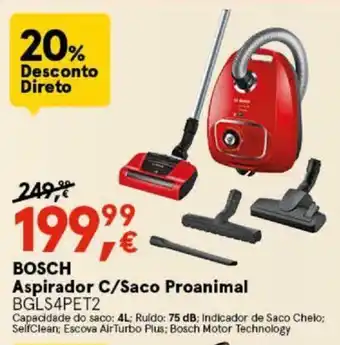 Worten Bosch Aspirador C/Saco Proanimal promoção