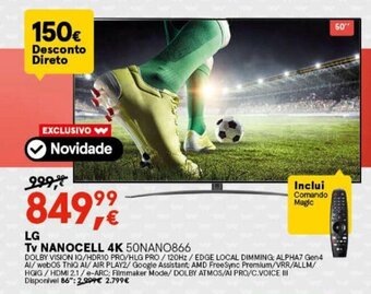 Worten LG - Tv Nanocell 4K promoção