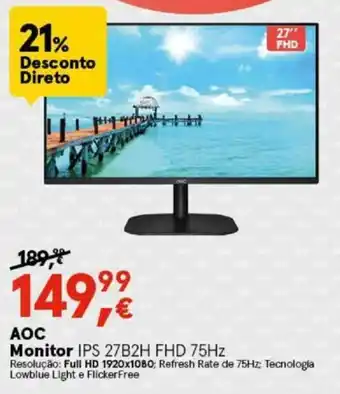 Worten AOC Monitor promoção