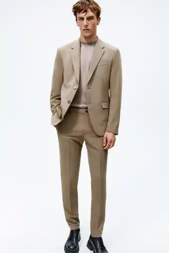 ZARA Calças de conjunto slim fit promoção