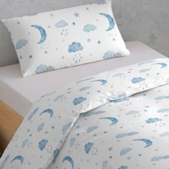 Tramas+ Capa de edredão algodão isaac azul indigo 90 promoção