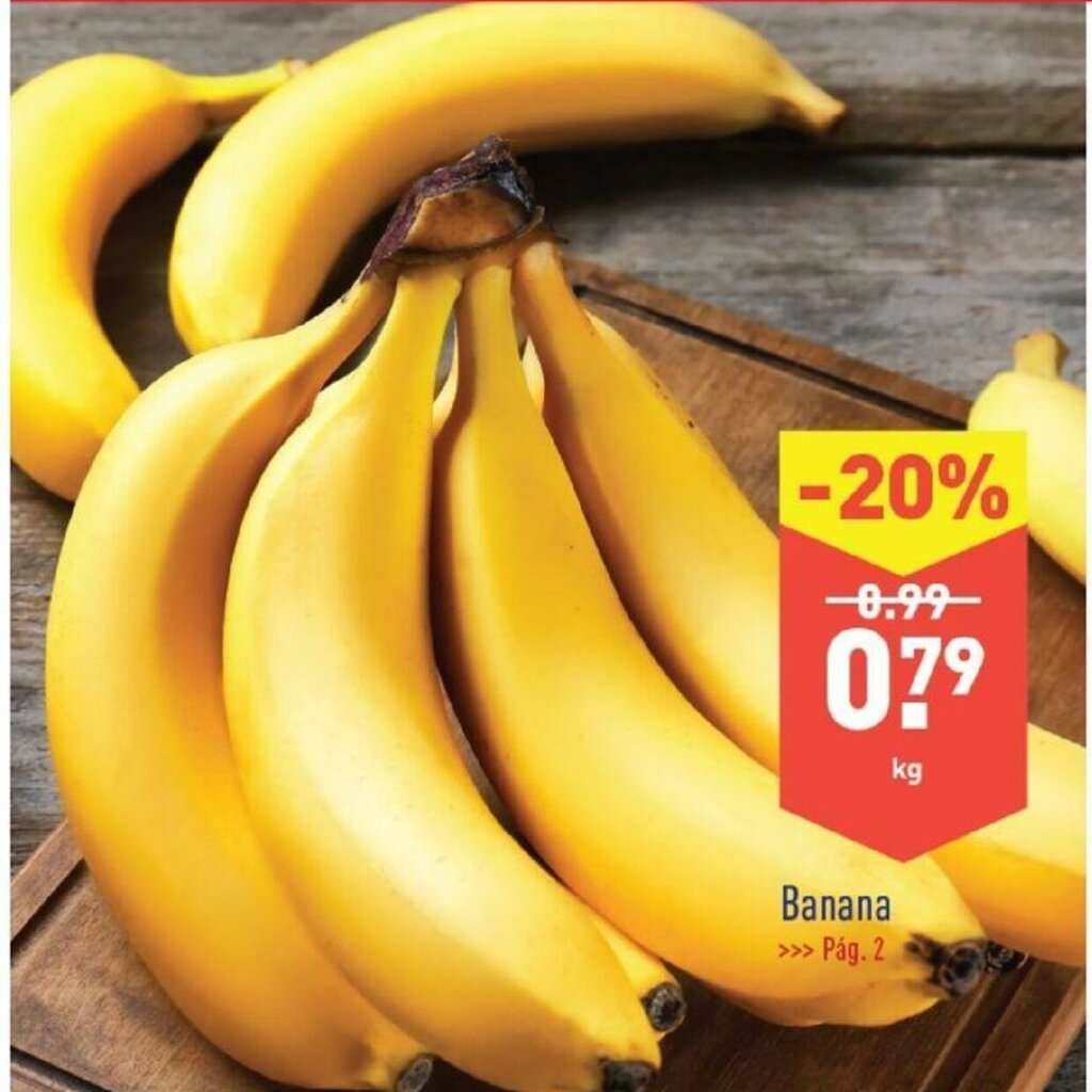 Promoção Banana em ALDI