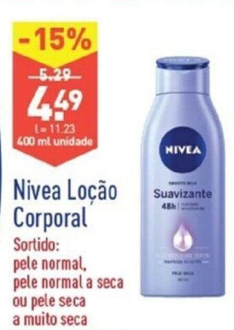 ALDI Nivea Loção Corporal 400ml promoção