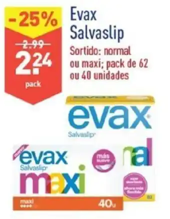 ALDI Evax Salvaslip 40 Unidades promoção