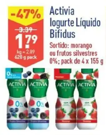 ALDI Activia Iogurte Bifidus 620g promoção