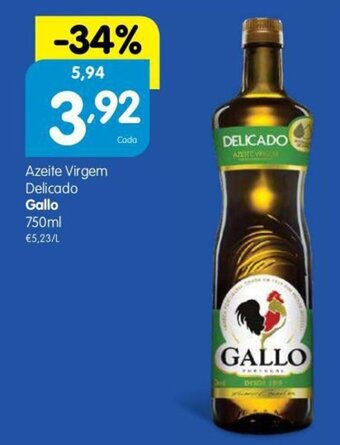 Minipreço Azeite Virgem Delicado Gallo 750ml promoção