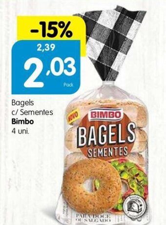 Bagels c/ Sementes Bimbo 4 uni.