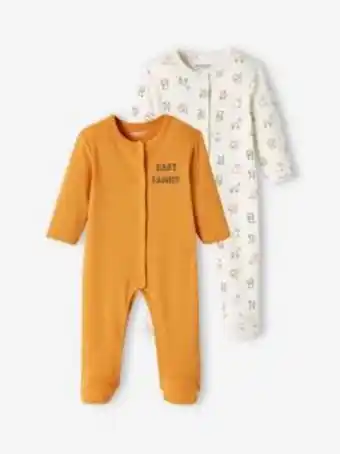 Vertbaudet Lote de 2 pijamas "selva", em algodão, para bebé menino -... promoção