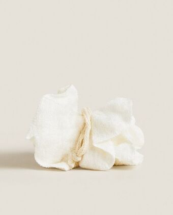 ZARA HOME Esponja corporal de algodão turco e bambu promoção